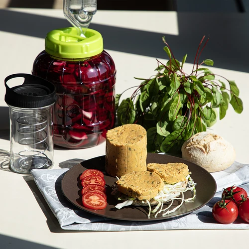 Prensa para fiambres de vidrio - kit DUO, para 2 x 450 g - 15