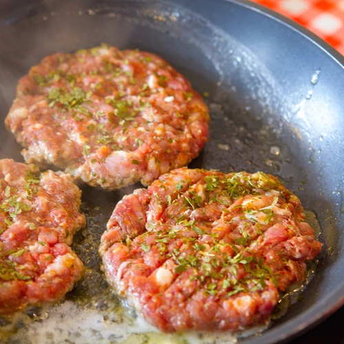 Prensa para hamburguesas - de aluminio, diámetro 12cm - 8