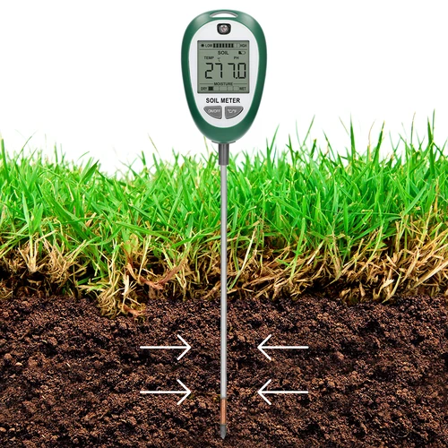 Probador de sustrato 4 en 1-pH, humedad, C, luz solar - 9