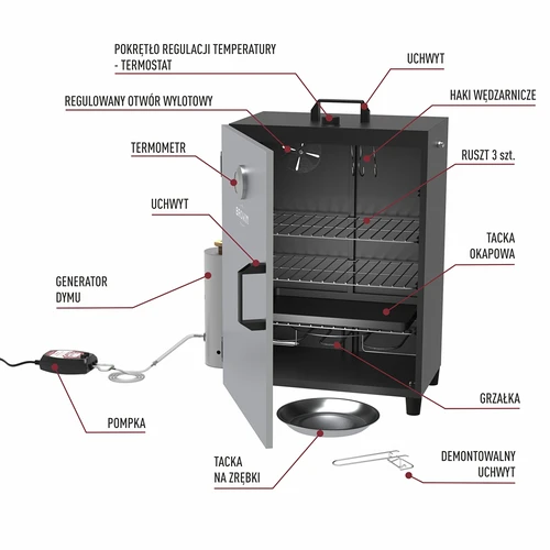 $PRY Conjunto de ahumador eléctrico con generador de humo - 31