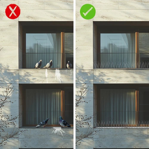 Púas contra aves (tira de plástico) 10 unidades DIY - 8