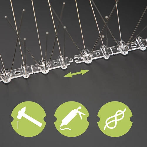 Púas contra aves (tira de plástico) 10 unidades DIY - 7
