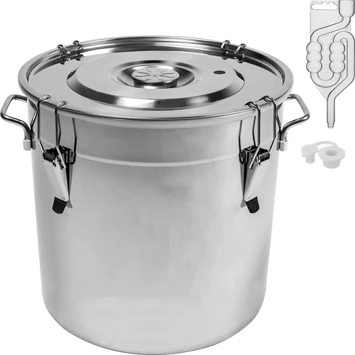 Recipiente de acero inoxidable de 30 l con tapa - 2