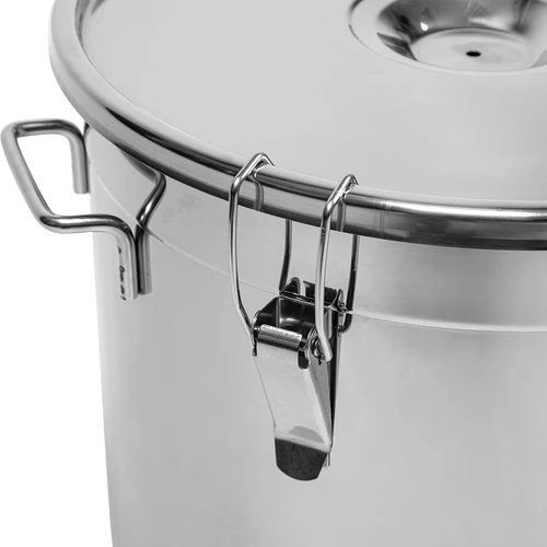 Recipiente de acero inoxidable de 30 l con tapa - 5