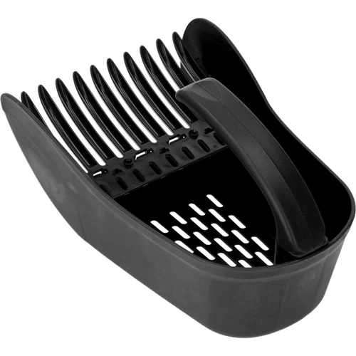 Recogedor de frutas pequeñas de plástico negro - 3