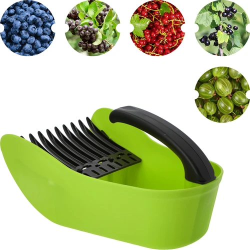 Recogedor de frutas pequeñas de plástico verde - 2