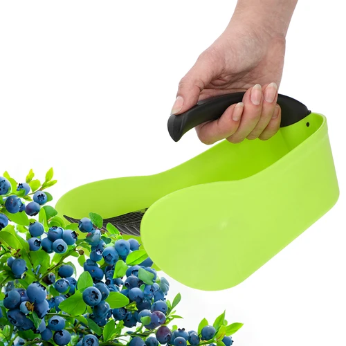 Recogedor de frutas pequeñas de plástico verde - 6