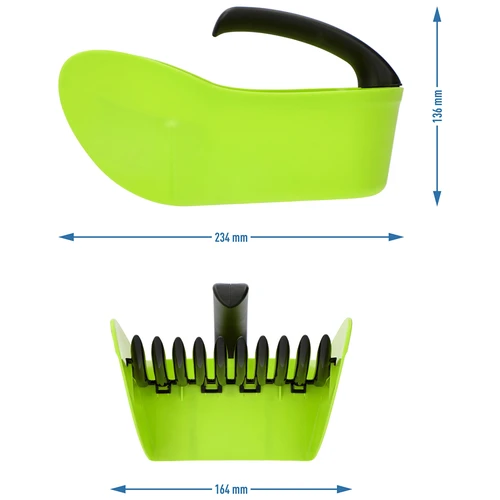 Recogedor de frutas pequeñas de plástico verde - 9