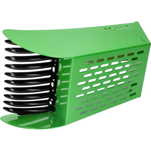 Recogedor de frutas pequeñas metálico verde - 4