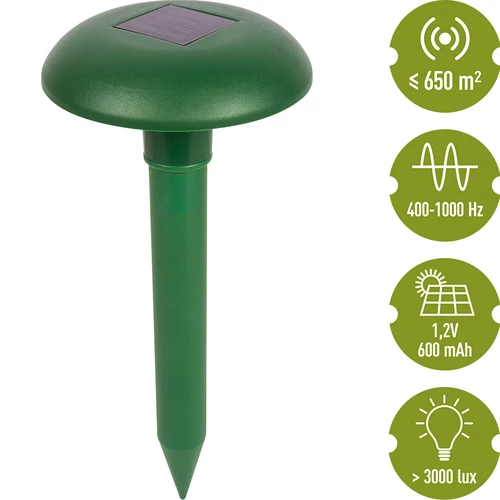 Repelente de topos alimentado por energía solar - 5