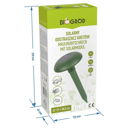 Repelente de topos alimentado por energía solar - 8
