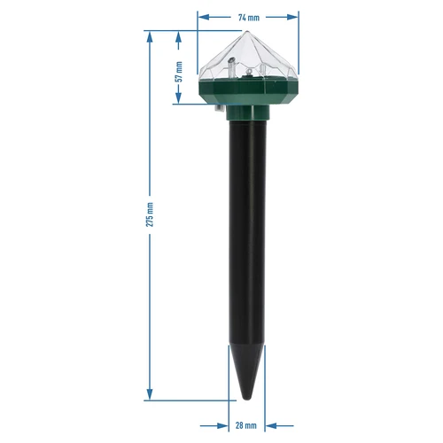 Repelente de topos solar LED - 8