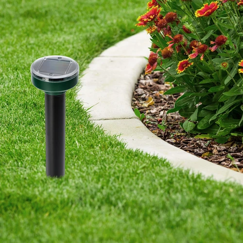 Repelente solar de topos – protección eficaz, segura y humanitaria para el jardín, conjunto de 4 piezas. - 14