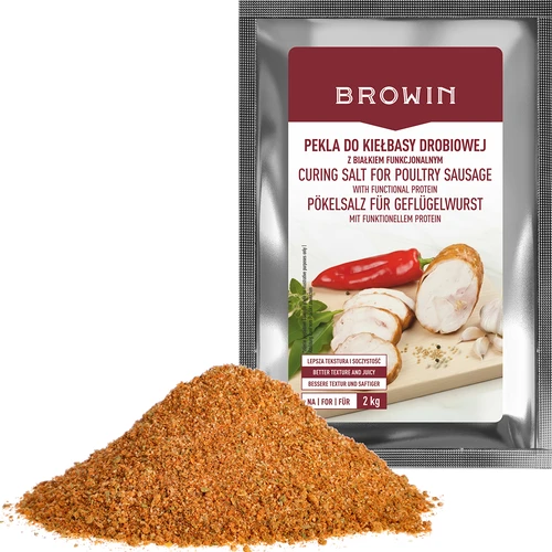 Sal de curación - Mezcla de curado para salchicha de ave, con proteína funcional, 60 g - 3