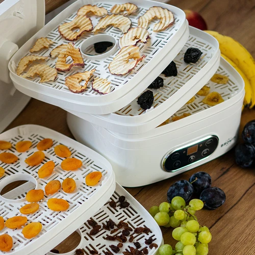 Secadora de alimentos con regulación de temperatura, 240W, blanca - 19