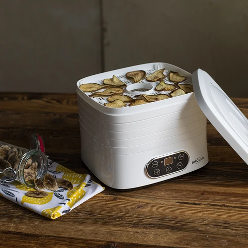 Secadora de alimentos con regulación de temperatura, 240W, blanca - 16