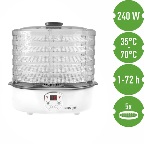 Secadora de alimentos con regulación de temperatura, 240W, trans - 7