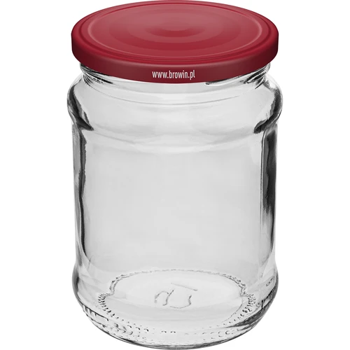 Słoik 250 ml fi66/4 zakrętka bordo - 6 szt. - 2