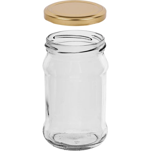 Słoik TO 300 ml ze złotą zakrętką fi 66 - 6szt. - 3