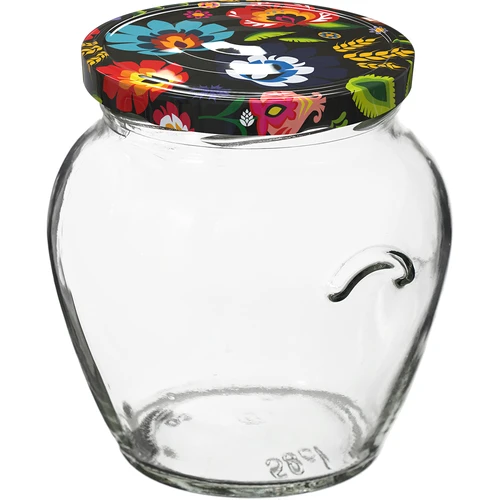 Słoik TO Amfora 580 ml z zakrętką kolorową fi82/6-6szt. - 2