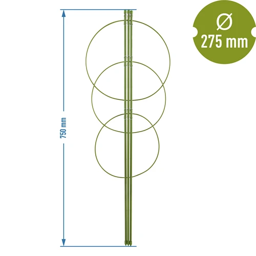 Soporte anular para plantas 3 anillos 0,75 - 2