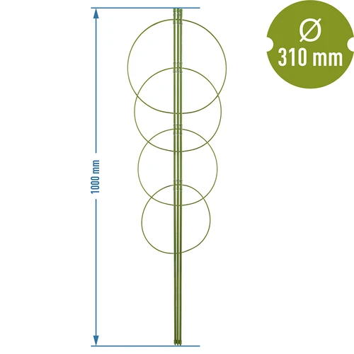 Soporte anular para plantas 4 anillos 1m - 2