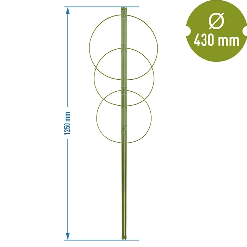 Soporte de anillo para plantas 3 anillos 1,25 - 2