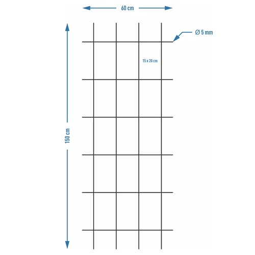 Soporte para plantas – enrejado de jardín 150 x 60cm - 7