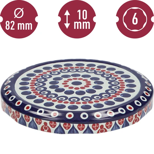 Tapa con estampado - diseño Cerámica 2, Ø 82/6, 10 uds. - 3