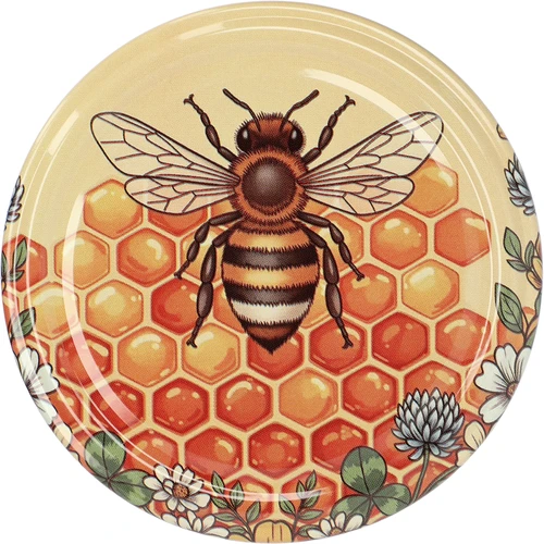 Tapa con estampado - diseño Miel 2, fi 82/6, 10 uds.