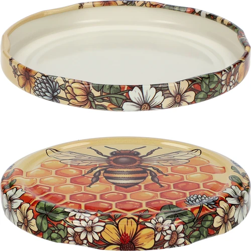 Tapa con estampado - diseño Miel 2, fi 82/6, 10 uds. - 2