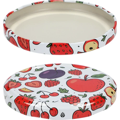 Tapa con estampado - motivo Frutas, fi 82/6, 10 uds. - 2