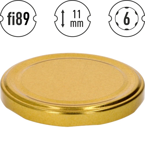 Tapa dorada fi89/6 - 10 uds. - 2