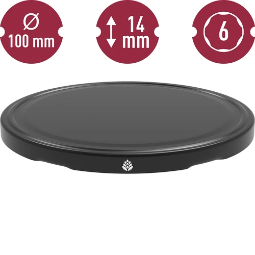 Tapa fi100 negra - 10 uds. - 5