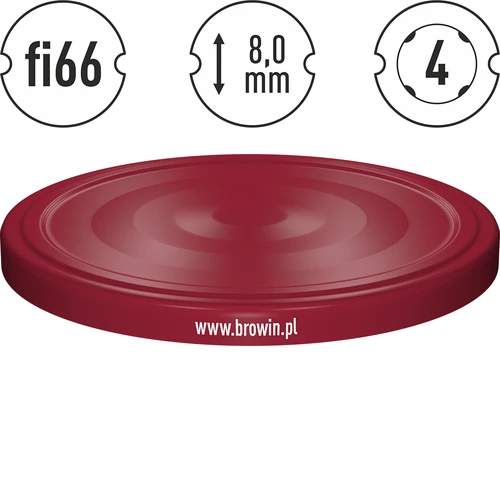 Tapa fi66 burdeos - 10 uds - 4