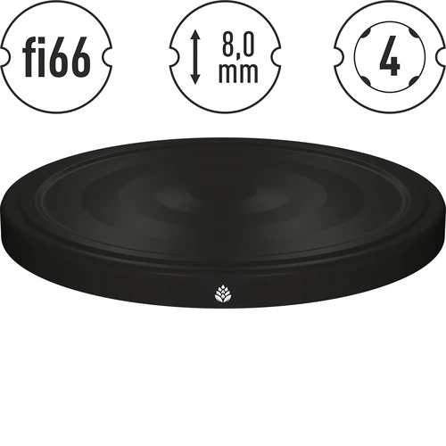 Tapa fi66 negra - 10 uds - 4