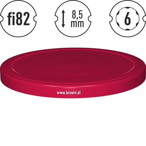 Tapa fi82/6 burdeos - 10uds - 4