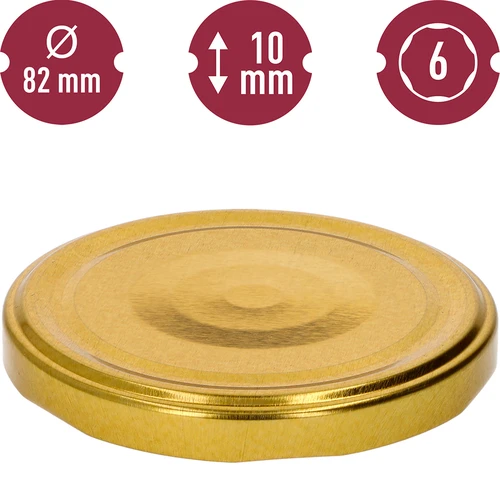 Tapa fi82/6 dorada - 10 uds. - 2