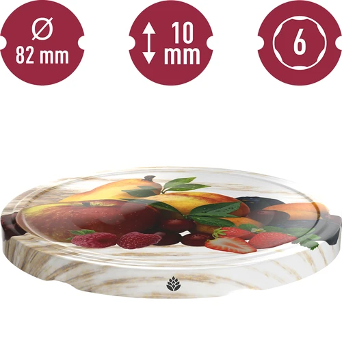 Tapa fi82/6 frutas blancas - 10 uds. - 3