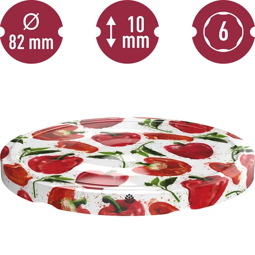 Tapa fi82/6 pimiento dibujo mix - 10uds. - 3