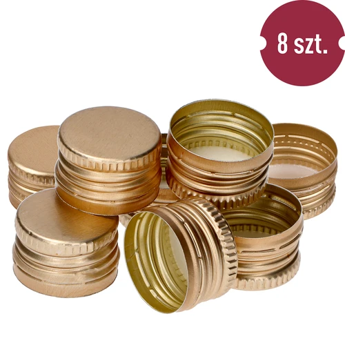 Tapa para botellas fi28/18 dorada - 8 uds. - 2