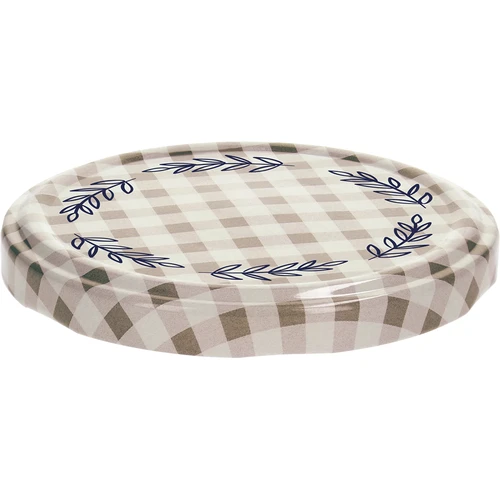 Tapa Twist-Off fi82/6, cuadros beige, 10 uds. - 3