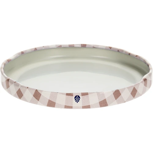 Tapa Twist-Off fi82/6, cuadros beige, 10 uds. - 4