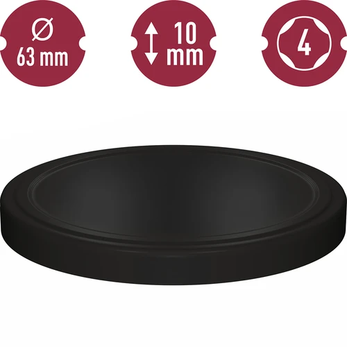 Tapas TO para tarros Ø 63/4, negras, 10 uds. - 3