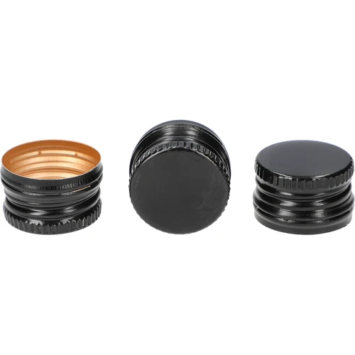 Tapón de rosca para botellas fi 28/18 mm - negro, 8 uds. - 2
