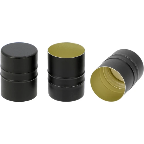 Tapón de rosca para botellas fi28/38, negro, 8 uds. - 2