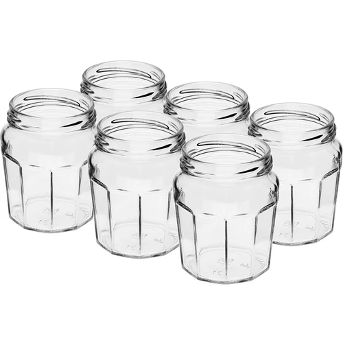 Tarro Confitura 230ml con tapa negra fi63/4 - 6 unidades - 4