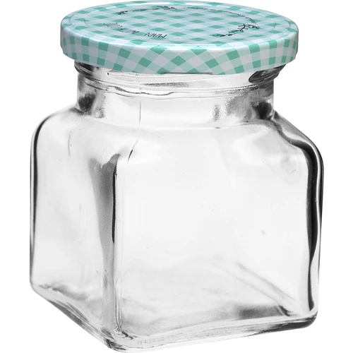 Tarro cuadrado 120ml fi53/4 tapa - 6uds. - 2