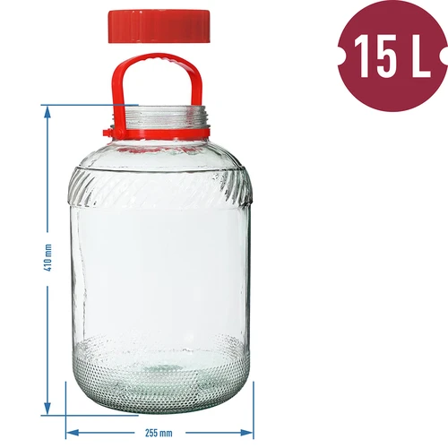 Tarro de 15L con tapa de plástico - 6