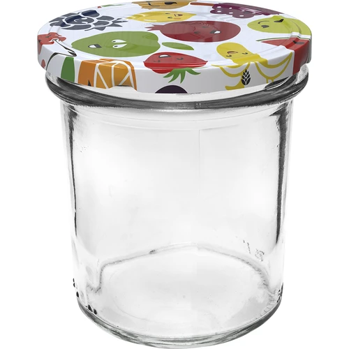 Tarro de 350 ml con tapa de colores - 6 uds. - 3